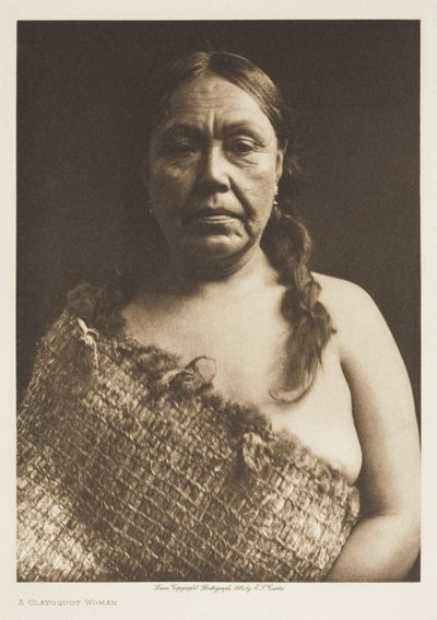 Clayoguot-nainen tekijältä Edward Sheriff Curtis