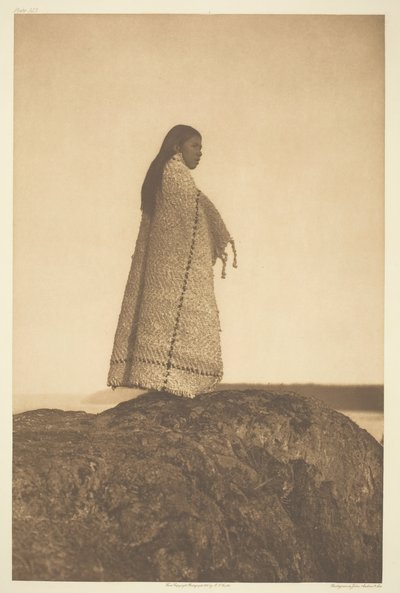 Cowichan-tyttö, 1912. tekijältä Edward Sheriff Curtis
