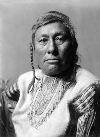 Pitkäaikainen koira, intialainen, n. 1908, valokuva Edward S. Curtis tekijältä Edward Sheriff Curtis