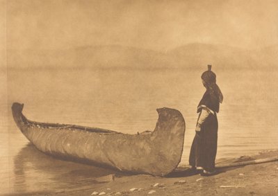 Järven rannalla - Kutenai, 1910. tekijältä Edward Sheriff Curtis