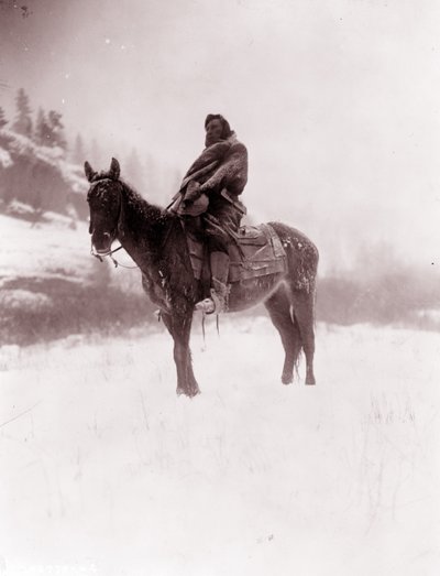 Partiolainen talvella, Apsaroke tekijältä Edward Sheriff Curtis