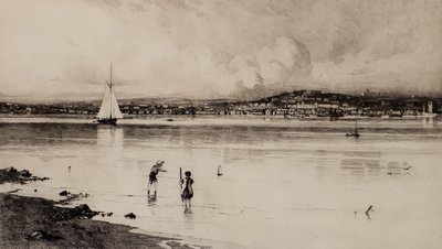 Broughty Ferry Tayportista (etsaus) tekijältä Edward Smith Hodgson