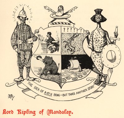 Lord Kipling of Mandalay (kaiverrus) tekijältä Edward Tennyson Reed
