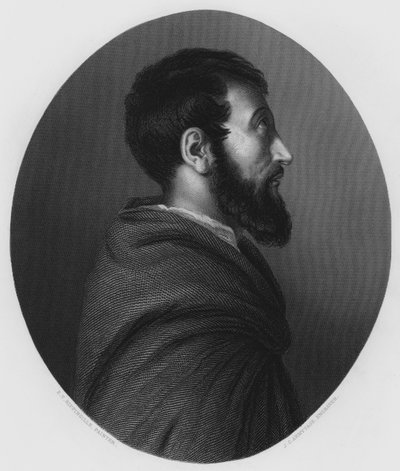 Munkki, kuvasta Vernonin galleriassa (kaiverrus) tekijältä Edward Villiers Rippingille