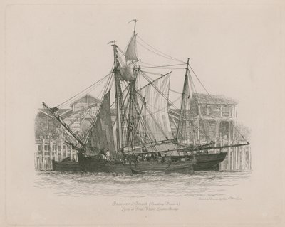 Schooner und Smack makaa Fresh Wharfissa tekijältä Edward William Cooke