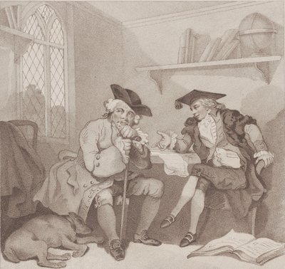 College Scene, or a Fruitless Attempt on the Purse of..., [1. elokuuta 1787], julkaistu uudelleen 1. heinäkuuta 1802. tekijältä Edward Williams