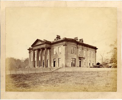 Näkymä Roundhay-talolle, Roundhay Park, Leeds (albumiprintti) tekijältä Edward Wormald