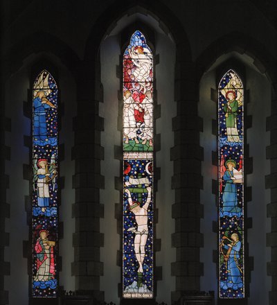 Itäikkuna, 1881 (lasimaalauksia) tekijältä Edward and Morris Burne Jones