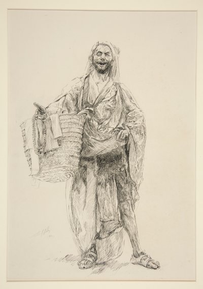 Autolycus, IV näytös, kohtaus ii, Talvi tekijältä Edwin Austin Abbey