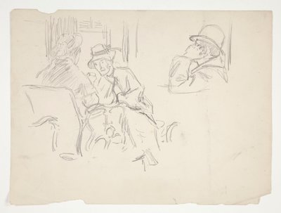 Kahvila kohtaus tekijältä Edwin Austin Abbey