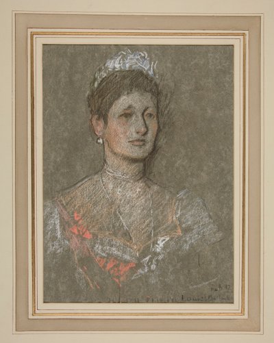 Edward VII:n kruunaus muotokuva: Battenbergin prinsessa Louise tekijältä Edwin Austin Abbey