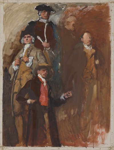 Kuvatutkimus, The Apotheosis of Pennsylvania, Edustajainhuone, Pennsylvania State Capitol, Harrisburg tekijältä Edwin Austin Abbey