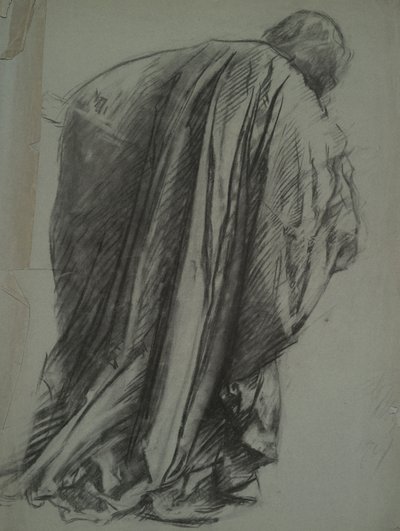 Kuvatutkimus Galahadista in tekijältä Edwin Austin Abbey