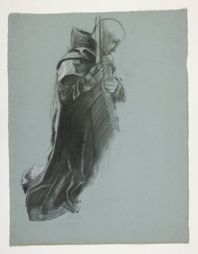 The Departure -hahmotutkimus The Quest of the Holy Graalista (15 maalauksen sarja Bostonin yleiselle kirjastolle, valmistui vuonna 1901) tekijältä Edwin Austin Abbey