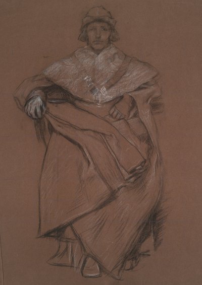 Kuvatutkimus The Royal Exchangelle tekijältä Edwin Austin Abbey