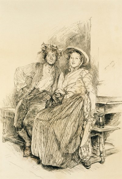 Sadonkorjuu kotiin tekijältä Edwin Austin Abbey