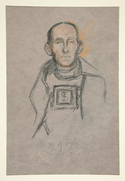 Pää ja hartiat, Edward VII:n kruunausmuotokuva tekijältä Edwin Austin Abbey