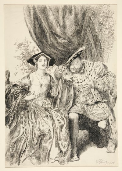 Henry ja Anne Boleyn. Kuningas Henrik: tekijältä Edwin Austin Abbey