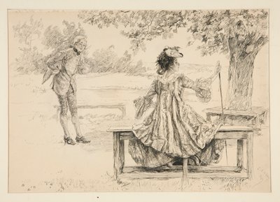 Kuvitus varten tekijältä Edwin Austin Abbey