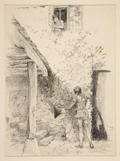 Kuvitus varten tekijältä Edwin Austin Abbey