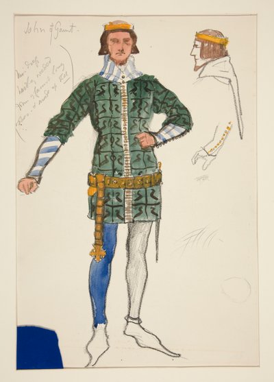 John of Gaunt, pukuluonnos Henry Irvingille tekijältä Edwin Austin Abbey