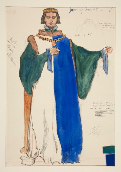 John of Gaunt, pukuluonnos Henry Irvingille tekijältä Edwin Austin Abbey