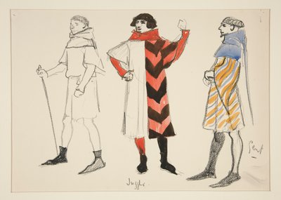 Jonglööri ja Gent, pukupiirros Henry Irvingille tekijältä Edwin Austin Abbey