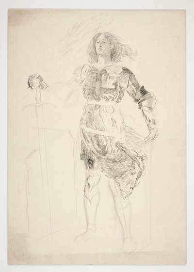La Pucelle (tutkimus .1181) - III näytös, kohtaus II, kuningas Henrik VI (osa I) tekijältä Edwin Austin Abbey