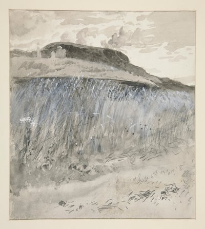 Maisema - Kentät tekijältä Edwin Austin Abbey