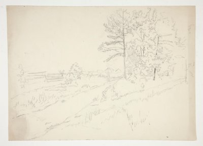 Maisema, jossa tie kulkee läpi tekijältä Edwin Austin Abbey