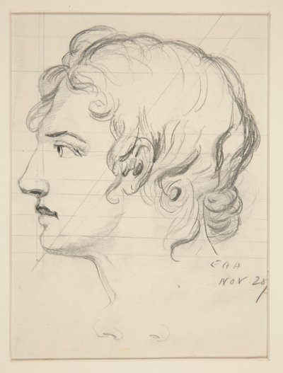 Mies pää tekijältä Edwin Austin Abbey