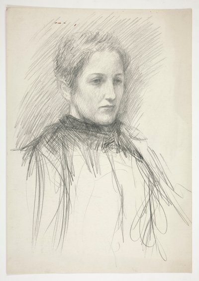Nuoren rouva Abbeyn muotokuva (?) tekijältä Edwin Austin Abbey