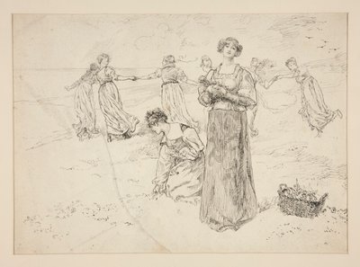 Luonnos varten tekijältä Edwin Austin Abbey