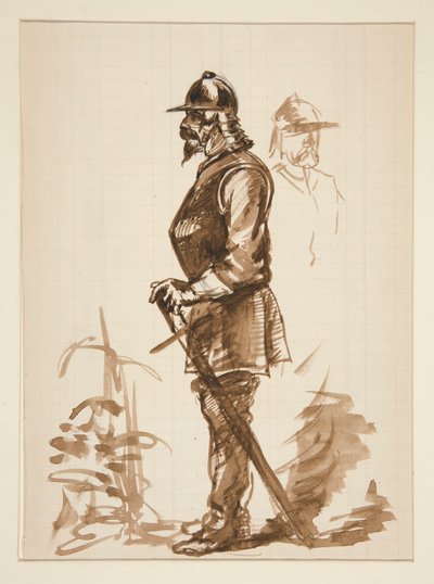 Luonnos varten tekijältä Edwin Austin Abbey