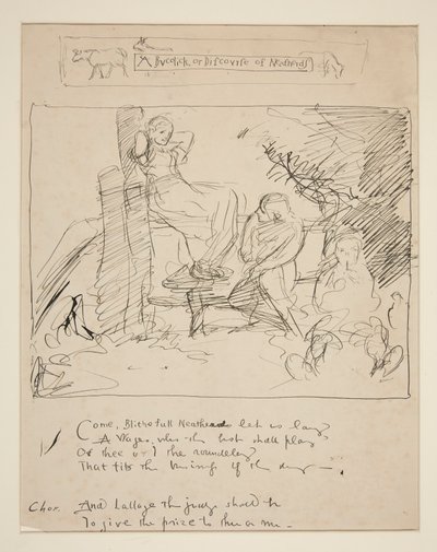 Luonnos säkeelle: tekijältä Edwin Austin Abbey