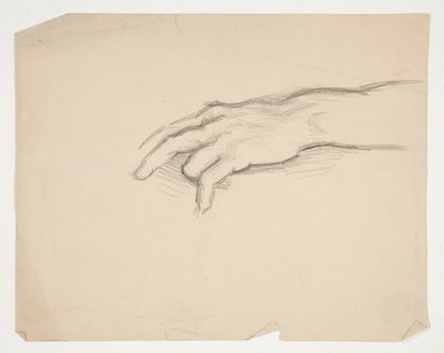Luonnos kädestä tekijältä Edwin Austin Abbey