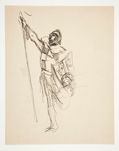 Study for Crusaders Sighting Jerusalem (öljymaalaus) tekijältä Edwin Austin Abbey
