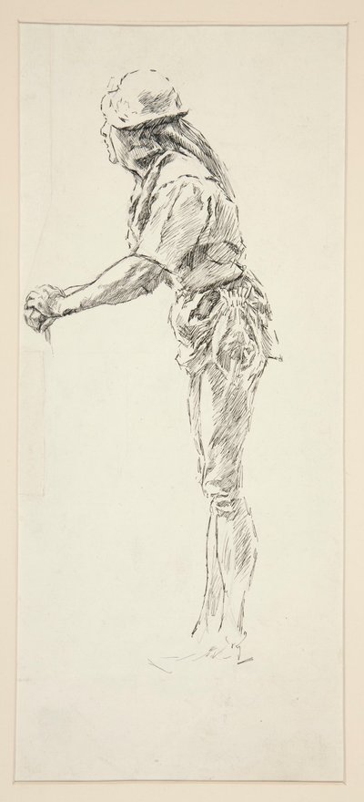 Study for Dull, rakkaudesta tekijältä Edwin Austin Abbey