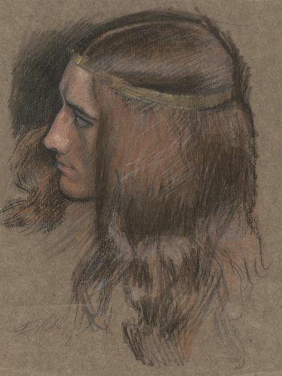 Hamletin johtajan opiskelu Hamletissa. tekijältä Edwin Austin Abbey