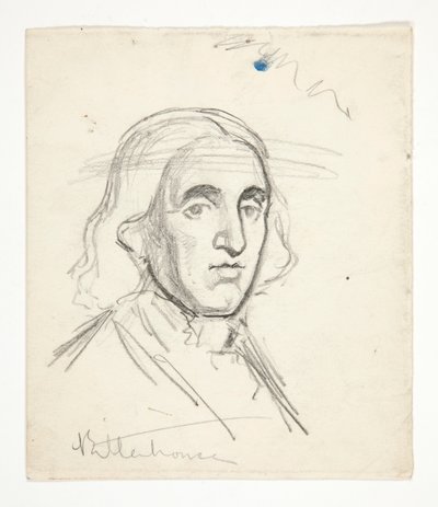 Tutkimus Rittenhouselle: luonnos seinämaalauksesta osavaltion pääkaupunkirakennukseen Harrisburgissa, Pennsylvaniassa, 1902-1911 (valmistaja John Singer Sargent) tekijältä Edwin Austin Abbey