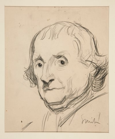 Study for Smith?: luonnos seinämaalauksesta osavaltion pääkaupunkirakennukseen Harrisburgissa, Pennsylvaniassa, 1902-1911 (valmistaja John Singer Sargent) tekijältä Edwin Austin Abbey