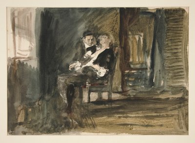 Study for The Scarlet Letter (öljymaalaus) tekijältä Edwin Austin Abbey