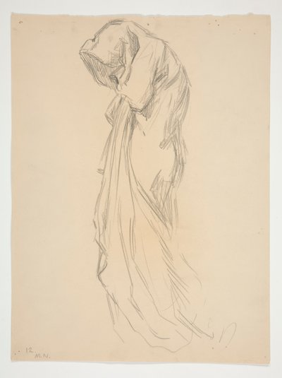 Tutkimus hahmolle 12 keskiyöllä tekijältä Edwin Austin Abbey