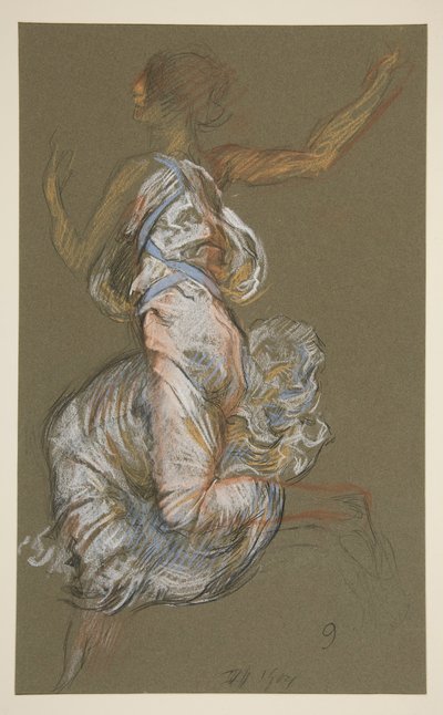Tutkimus hahmolle 9 am in tekijältä Edwin Austin Abbey