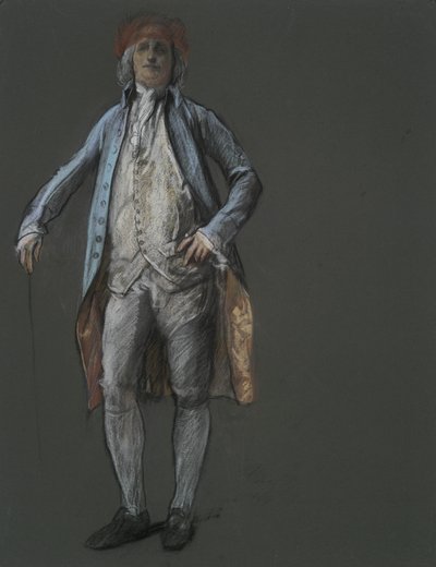 Tutkimus Benjamin Franklinin hahmosta vuonna tekijältä Edwin Austin Abbey