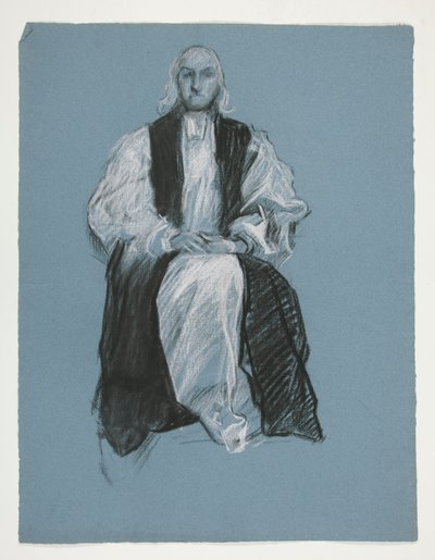 Tutkimus piispa William Whiten hahmolle, in tekijältä Edwin Austin Abbey