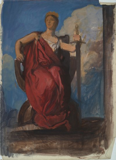 Tutkimus The Genius of Pennsylvanian hahmolle vuonna tekijältä Edwin Austin Abbey