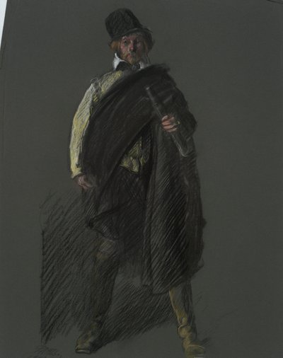 Tutkimus kapteeni Peter Minuitin hahmolle, in tekijältä Edwin Austin Abbey