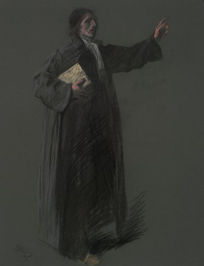 Tutkimus Johann Kelpiuksen hahmolle, in tekijältä Edwin Austin Abbey