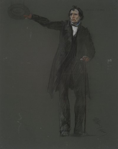 Tutkimus Thaddeus Stevensin hahmolle, in tekijältä Edwin Austin Abbey